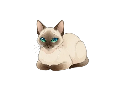 Dalgona the Siamese cat, loafing